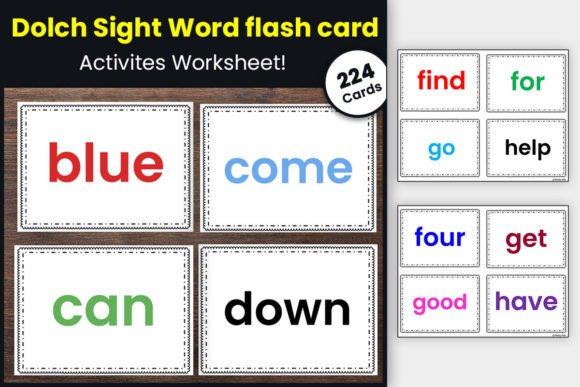 Download Dolch Sight Word Flash Cards for Kids - Kid Collection